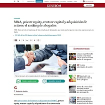 M&A, private equity, venture capital y adquisicin de activos: el ranking de abogados